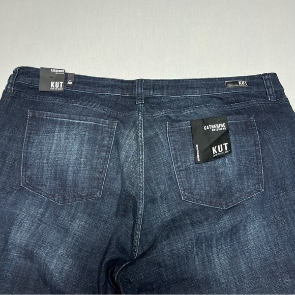 NWT KUT from the Kloth CATHERINE BOYFRIEND Denim Jeans Size 24 W x 28 - Picture 10 of 13